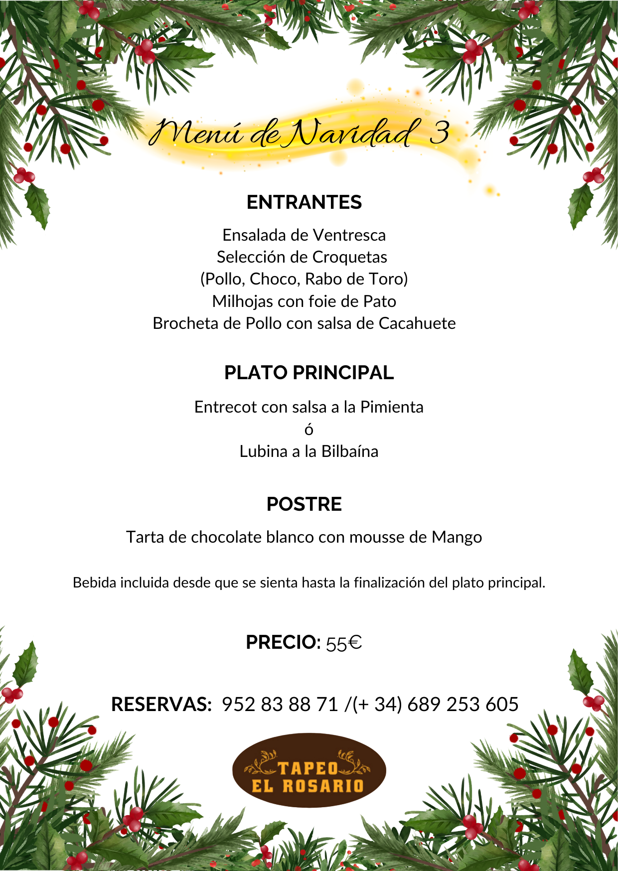 menú navidad marbella