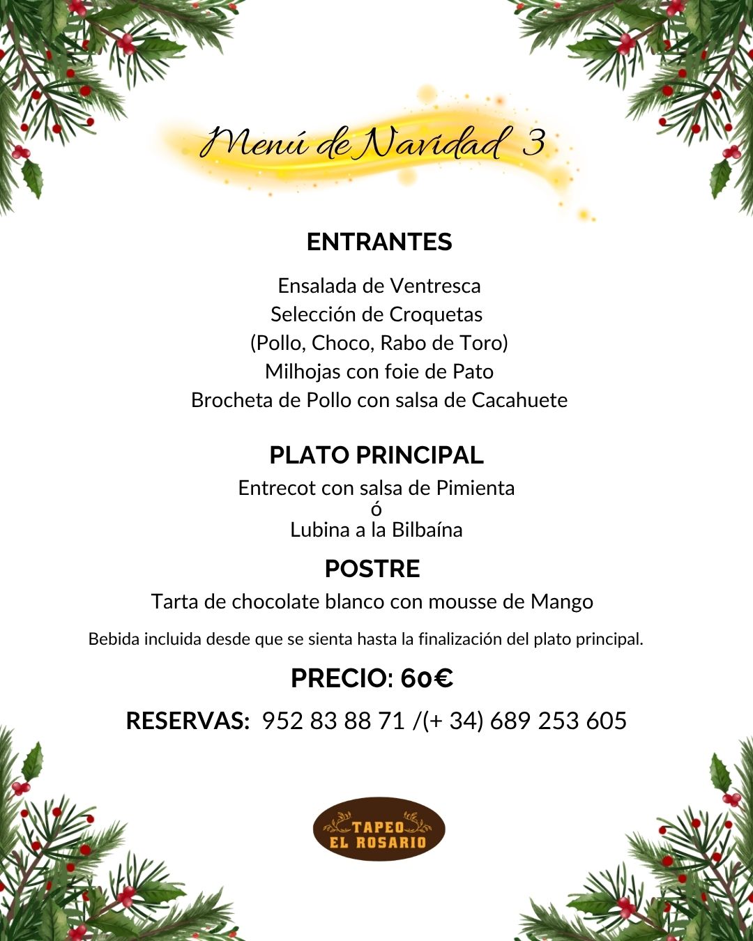 menú navidad marbella